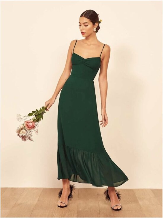 Reformation Dresses & Skirts - Reformation Emersyn Dress, Emerald, Size 0, NWT